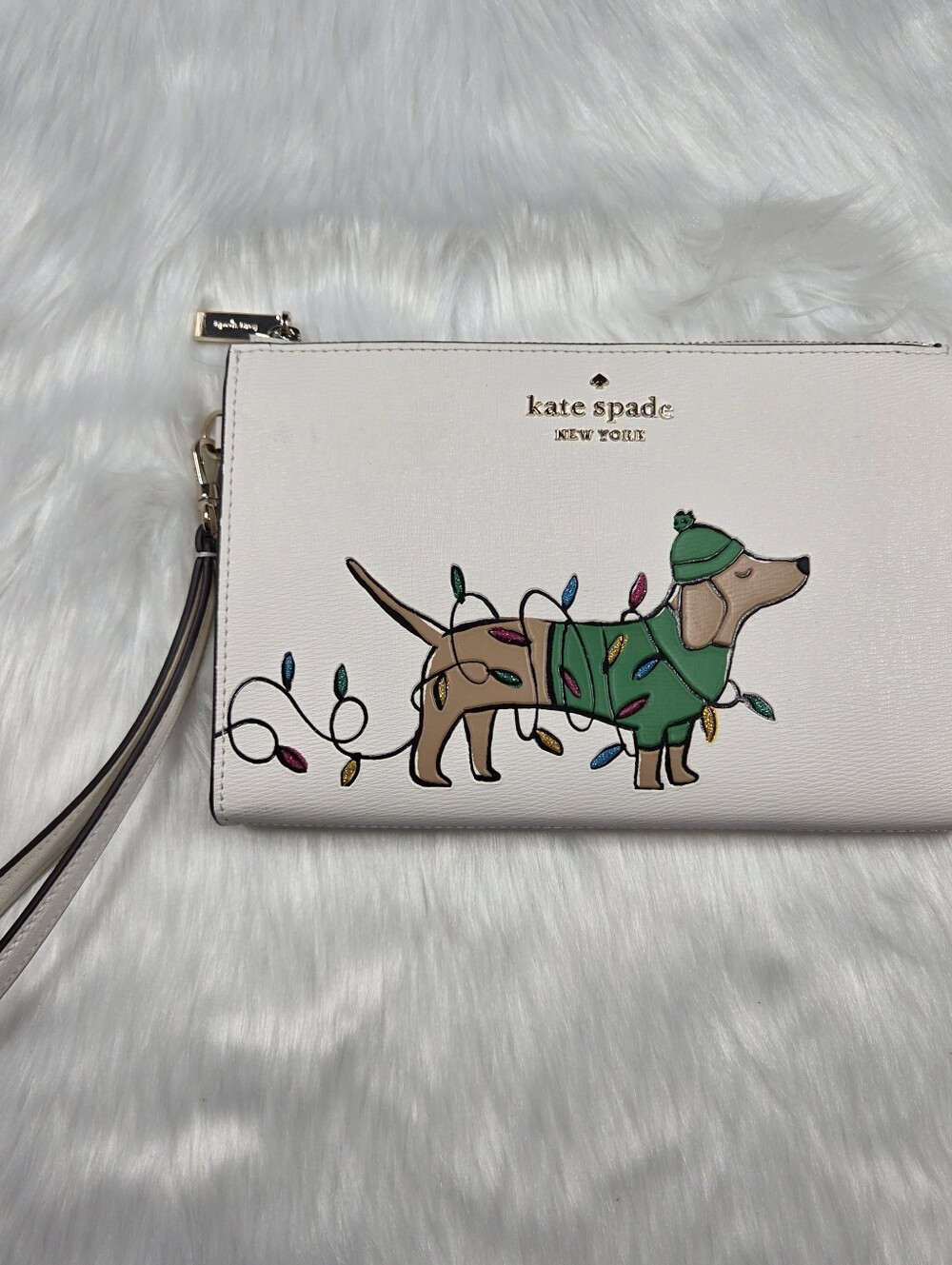 Rare Kate Spade Claude Medium Dachshund Wristlet - Picture 2 of 10